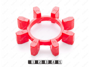 Эластичный элемент муфты N-BIPEX, аналог BIPEX 97, Product Code 33-99-9156, Polyurethane, PU54/M92/красный, Image №1