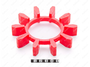 Эластичный элемент муфты N-BIPEX, аналог BIPEX 127, Product Code 33-99-9158, Polyurethane, PU54/M92/красный, Image №1