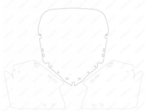 Snowmobile windshield, Bombardier (BRP) Lynx Xtrim Commander (kit)., Product Code 50-20-400, Polyurethane, Image №6