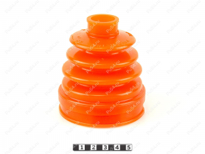 CV-joint dust boot (outer), front suspension (NSK), Product Code 3-05-005, Polyurethane, PU54/E72/red, Image №1