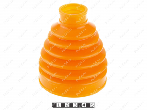 CV-joint dust boot (inner), front suspension, Product Code 3-05-011, Polyurethane, PU54/E72/red, Image №1