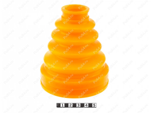 CV-joint dust boot (inner), Product Code 1-05-163, Polyurethane, PU54/E72/red, Image №2