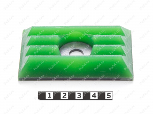 Накладка (отбойник, прокладка) рессоры задней подвески, Product Code 29-07-001, Polyurethane, PU54/M80/зеленый, Image №2