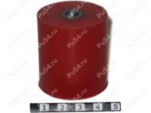 Clamping roller D 40 x d 8 x H 45, Product Code 33-01-720, Polyurethane, PU54/K65/red, Image №1