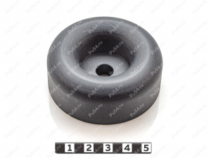 Ножка приборная D 64 x d 9,5 x h 25,4, Product Code 33-99-9038, Polyurethane, черный капролон с графитом, Image №1