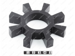 Sprocket D 110*d 45*h 18 (8 beams), Product Code 33-01-1196, Polyurethane, PU54/E98/black, Image №1