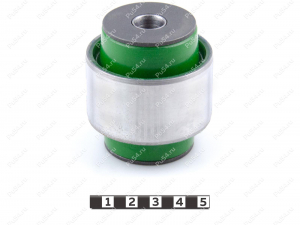 Lower straight control arm silent block, front suspension, Product Code 22-06-22171, Polyurethane, PU54/M80/green, Image №1