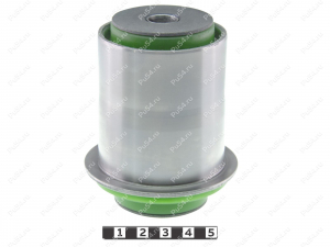 Beam silent block, rear suspension, press-fitted, Product Code 24-06-3611, Polyurethane, PU54/M80/green, Image №2