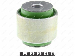 Axle rod silent block, rear suspension., Product Code 3-06-1321, Polyurethane, PU54/M80/green, Image №1
