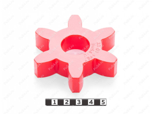 Вставка упругой муфты 80х47х25, Product Code 33-01-1987, Polyurethane, PU54/M92/красный, Image №1