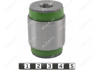 Rear shock absorber lower silent block, Product Code 26-06-0211, Polyurethane, PU54/M80/green, Image №1