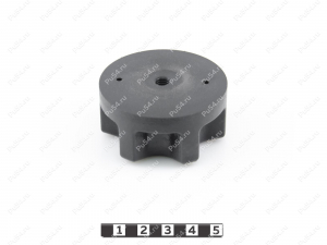 Clamping Star Knob (6-lobed, M8 nut), Product Code 36-00-030, Polyurethane, PU54/M80/black, Image №3