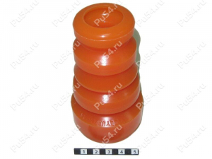 Front shock absorber bump stop, Product Code 1-07-050, Polyurethane, PU54i/K72/темно-оранжевый, Image №1