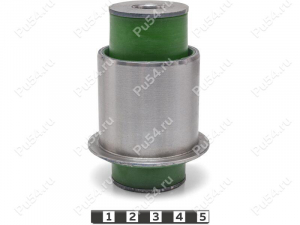 Upper control arm silent block, rear suspension, pressed-in (body), Product Code 19-06-2151, Polyurethane, PU54/M80/green, Image №1