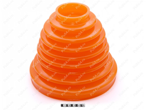 Пыльник ШРУСа D 187 х d 62 х H 155, Product Code 33-05-018, Polyurethane, PU54/M72/оранжевый, Image №1