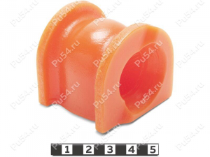 Stabilizer bushing, front suspension, ID=26 mm, Product Code 7-01-862, Polyurethane, PU54/M71/orange, Image №1