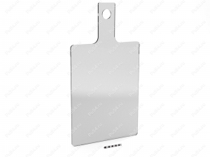 Cutting board 240*320 (plastic) with a handle, Product Code 56-01-009, Polyurethane, ПЭТ 2мм прозрачный, Image №2