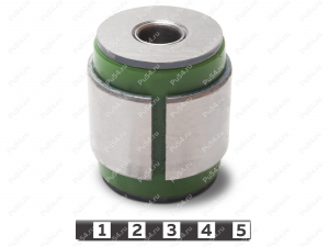 Upper lateral arm silent block, rear suspension (hub, body), Product Code 16-06-1431, Polyurethane, Image №1