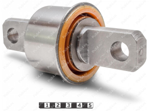 Front axle gear bracket silent block, Product Code 19-26-203, Polyurethane, PU54/M71/orange, Image №1
