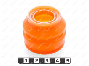Пыльник шаровой опоры нижнего прямого рычага передней подвески, Product Code 4-05-009, Polyurethane, PU54/M72/оранжевый, Image №1