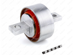 Lateral arm silent block, rear suspension (sectional), Product Code 16-26-145, Polyurethane, PU54/M71/orange, Image №1