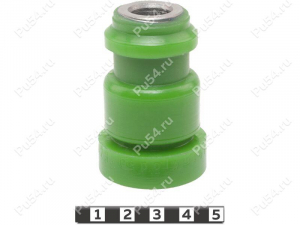 Spring silent block, rear suspension (link), Product Code 26-06-023, Polyurethane, PU54/M80/green, Image №1