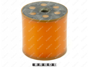 Виброопора D 101 x H 97,5 мм. М20*2,5, Product Code 33-01-1289, Polyurethane, PU54/M72/оранжевый, Image №1