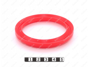 Манжета 65*85*10 шевронная, кольцо С65., Product Code 33-78-1351, Polyurethane, PU54/M92/красный, Image №1