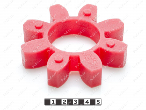 Elastic coupling sprocket 135 * 68 * 26 (8 beams), Product Code 33-01-1153, Polyurethane, PU54/M92/red, Image №1