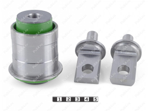 Lower control arm front silent block, rear suspension, Product Code 7-20-27991, Polyurethane, PU54/M80/зеленый, Image №1