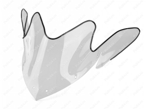 YAMAHA SRVIPER L TX LE/SE,R TX LE/SE,X TX LE/SE 2015 snowmobile windshield (25 sm, 2 mm, PC), Product Code 50-44-465Pc, Polyurethane, Image №1