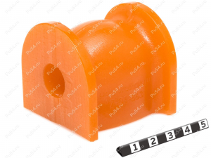 Stabilizer bushing, rear suspension, ID=16.5 mm, Product Code 7-01-863, Polyurethane, PU54/M71/orange, Image №1