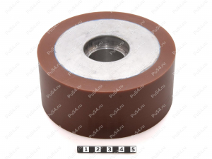 Ролик прямой D 124 x d 100 x H 54 (восстановление), Product Code 333-01-1096, Polyurethane, PU54Q/E95/коричневый, Image №1
