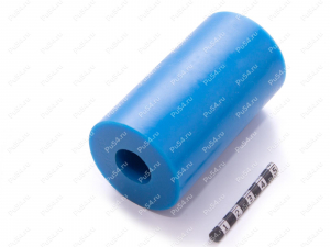 Ролик D50 x d 19.8 x H 90, Product Code 33-01-1680, Polyurethane, PU54/M87/синий, Image №2