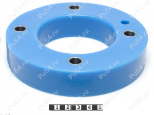 Front shock absorber strut spacer (lift+ 30 mm), Product Code 26-12-0083, Polyurethane, PU54/M87/blue, Image №1