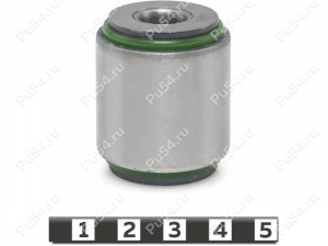 Rear shock absorber silent block, Product Code 7-06-2061, Polyurethane, PU54/M80/green, Image №1
