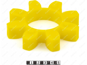 Sprocket D 120 x d 60 x H 22 (8 beams), Product Code 33-01-1152, Polyurethane, PU54/M92/red, Image №3