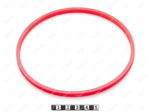 Кольцо уплотнительное 122*129*6 DU-0592058, Product Code 33-78-218, Polyurethane, PU54/M92/красный, Image №2
