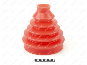CV-joint dust boot (outer), front suspension, Product Code 22-05-005, Polyurethane, PU54/M71/orange, Image №1