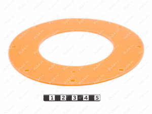 Мембрана D140 x d78 x H2, Product Code 33-01-1871, Polyurethane, PU54/M72/оранжевый, Image №1