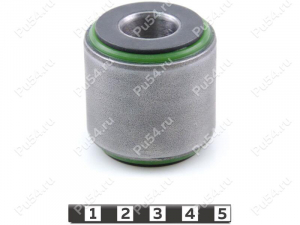 Shock absorber silent block, rear suspension, pressed-in, Product Code 7-06-3961, Polyurethane, PU54/M80/green, Image №1