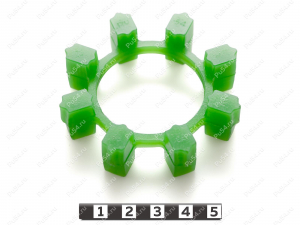POLY-NORM 32 вставка муфты KTR, эластичная, Product Code 33-99-9069, Polyurethane, PU54/M80/зеленый, Image №1