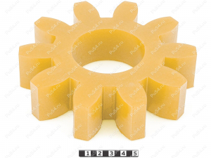 Sprocket, Product Code 33-01-905, Polyurethane, PU54/M95/желтый, Image №3