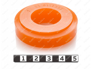 Кольцо МУВП, D53,7 x d25,9 xH 15, упругий элемент муфты МУВП, Product Code 33-01-1358, Polyurethane, PU54/M72/оранжевый, Image №1