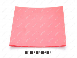 Чистик 3 х 100 х 110, Product Code 33-01-1801, Polyurethane, PU54/M92/красный, Image №1