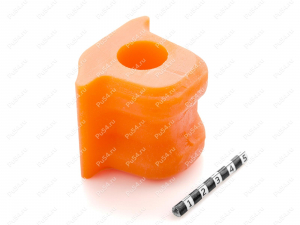 Stabilizer bushing, front suspension (right)., Product Code 1-01-1276, Polyurethane, PU54i/K72/темно-оранжевый, Image №2