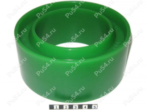 Spring spacer, rear suspension (lift +35 mm), Product Code 1-12-0635, Polyurethane, PW54/K80/светло-зеленый, Image №1