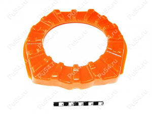 Shock absorber upper cushion, rear suspension., Product Code 1-12-090, Polyurethane, PU54i/K72/темно-оранжевый, Image №1