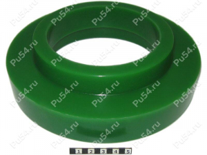 Spring spacer, rear suspension (lift +30 mm), Product Code 1-12-1473, Polyurethane, PW54/K80/светло-зеленый, Image №1