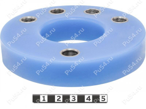 Front shock absorber strut spacer, 20 mm, Product Code 7-12-0332, Polyurethane, PU54/M87/blue, Image №1